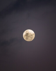 full moon in the night sky