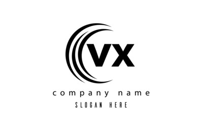 technology VX latter logo vector