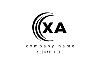technology XA latter logo vector
