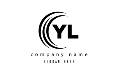 technology YL latter logo vector