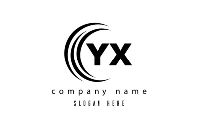 technology YX latter logo vector