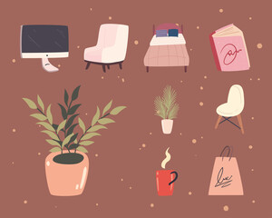 icons furniture for bedroom