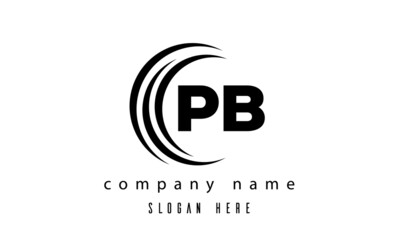 PB technology latter logo vector