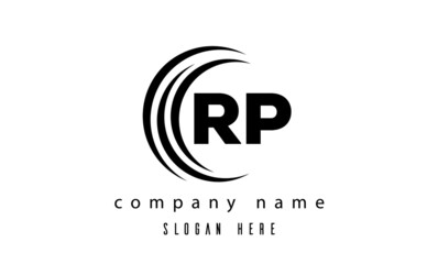 RP technology latter logo vector