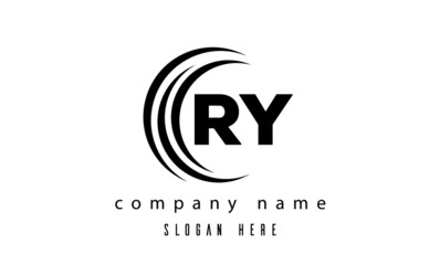 RY technology latter logo vector