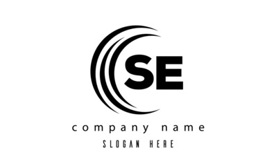 SE technology latter logo vector