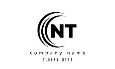 NT technology latter logo vector