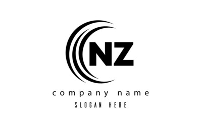 NZ technology latter logo vector