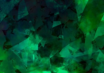 緑の幻想的なキラキラテクスチャ背景