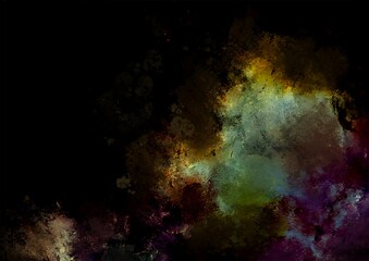 幻想的な黄緑の水彩のテクスチャ背景