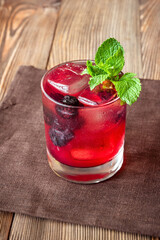 Glass of Purple Haze Cocktail