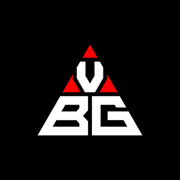 VBG triangle letter logo design with triangle shape. VBG triangle logo design monogram. VBG triangle vector logo template with red color. VBG triangular logo Simple, Elegant, and Luxurious Logo. VBG 