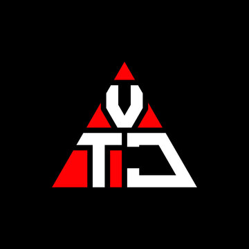 VTJ triangle letter logo design with triangle shape. VTJ triangle logo design monogram. VTJ triangle vector logo template with red color. VTJ triangular logo Simple, Elegant, and Luxurious Logo. VTJ 