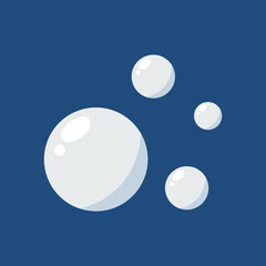 Snow ball ice set Vector illustration