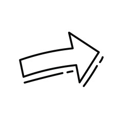 doodle arrow vector