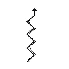 zigzag arrow vector direction