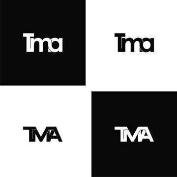 tma initial letter monogram logo design set
