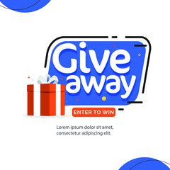 Giveaway contest enter to win banner template