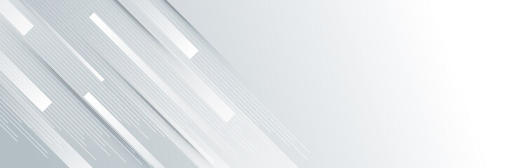 Obraz premium Abstract white square shape with futuristic concept banner background 