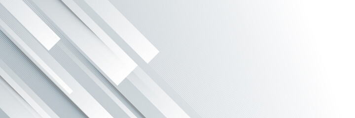 Obraz premium Abstract white square shape with futuristic concept banner background 