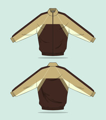 retro vintage windbreaker jacket template © Ronillo