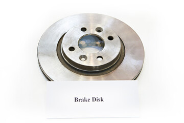 Disc brake isolated white