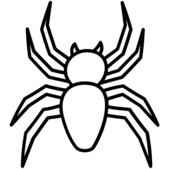 spider hand drawn outline icon