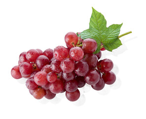 grapes isolated on over white background