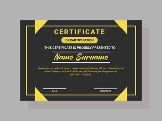certificate of participation template luxury design