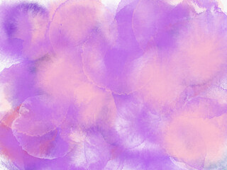 紫の模様の水彩画