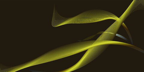 Green and black glowing abstract background. 