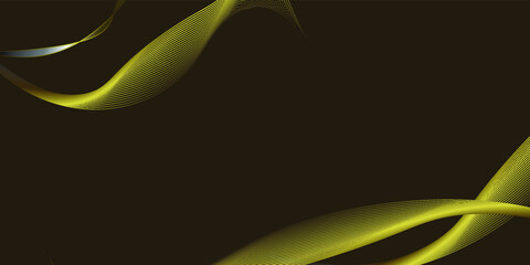 Obraz premium Green and black glowing abstract background. 
