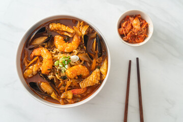 Jjamppong -  Korean Seafood Noodle Soup