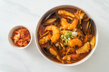 Jjamppong -  Korean Seafood Noodle Soup