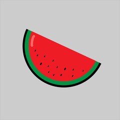 Watermelon slice vector illustration