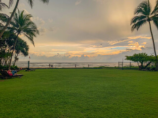 Obraz premium スリランカのコロンボにあるホテルにアーユルヴェーダを受けるために旅行している風景 A view of a hotel in Colombo, Sri Lanka, where I am traveling to receive Ayurveda treatment. 