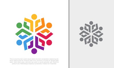 Global Community Logo Icon Elements Template. Community human Logo template vector. Community health care. Abstract Community logo. Social Networking logo designs.