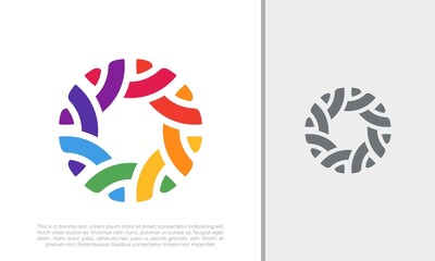 Global Community Logo Icon Elements Template. Community human Logo template vector. Community health care. Abstract Community logo. Social Networking logo designs.