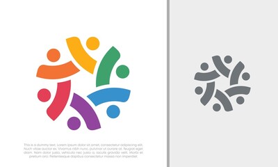 Global Community Logo Icon Elements Template. Community human Logo template vector. Community health care. Abstract Community logo. Social Networking logo designs.