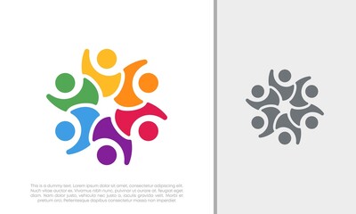 Global Community Logo Icon Elements Template. Community human Logo template vector. Community health care. Abstract Community logo. Social Networking logo designs.