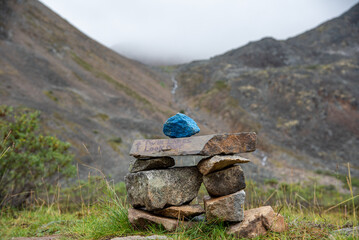 Twin Lakes Lookout from Grizzly Lake campground in northern Canada, Tombstone Territorial Park. 