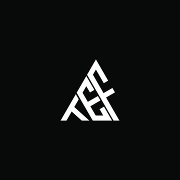 TEF letter logo creative design. TEF unique design
