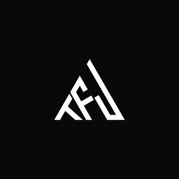TFJ letter logo creative design. TFJ unique design