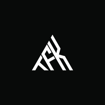 TFK letter logo creative design. TFK unique design