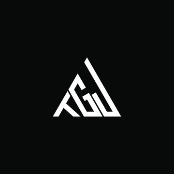 TGJ letter logo creative design. TGJ unique design