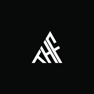 THF letter logo creative design. THF unique design