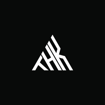 THK letter logo creative design. THK unique design