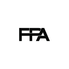 fpa initial letter monogram logo design