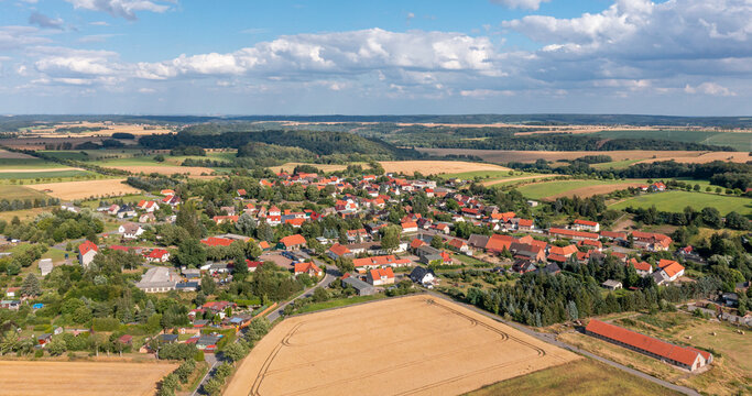 Luftbildaufnahmen aus Schielo im Harz