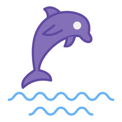 A marine animal icon, vector design of fish
